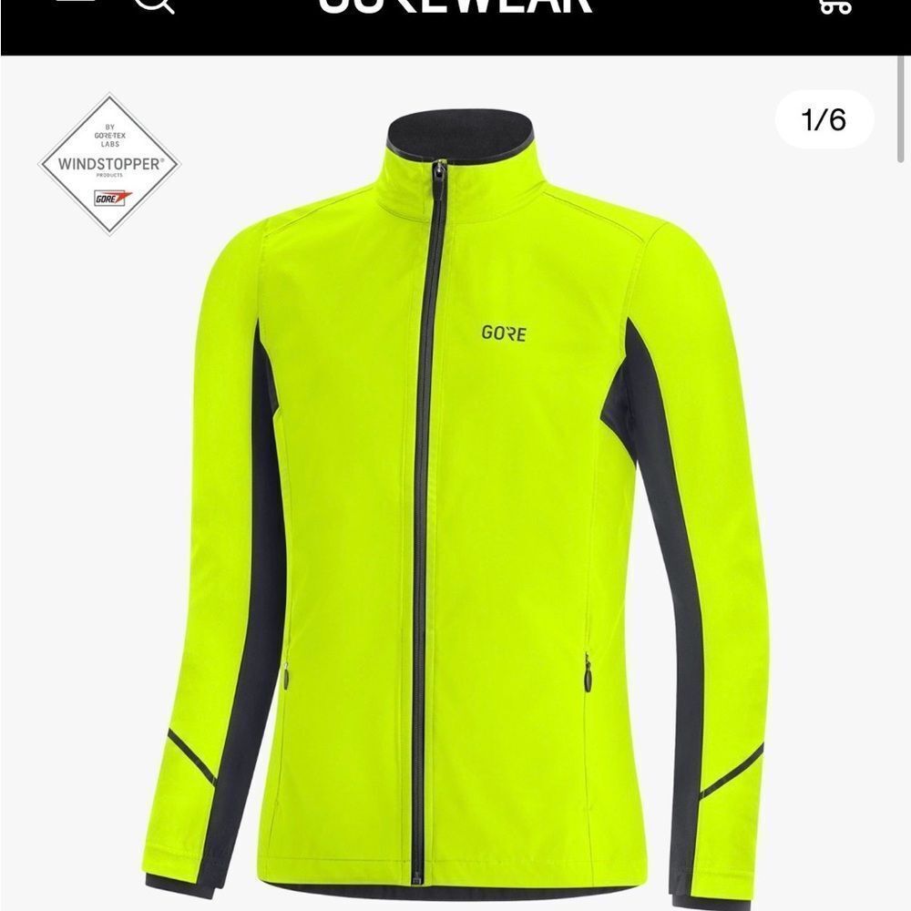 NWT Gore Windstopper Jacket in Neon R3 Women Sz M